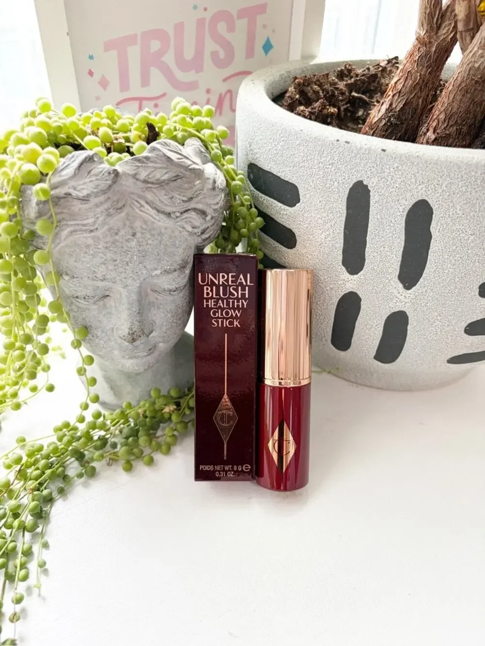 NEW Charlotte Tilbury Unreal Blush Healthy Glow Stick in Berry Glow